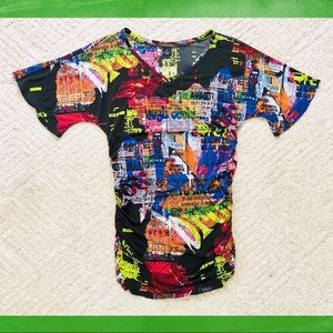 LUNDSTROM Fitted Multicolor Tunic